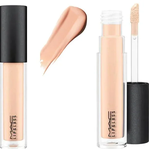 c thru lip gloss @maccosmetics c-thru lipglass vs @hudabeauty lipcealer light faux filler  lip gloss! #makeupcomparison #concealerlips #hudabeauty #fauxfiller  #fauxfillergloss #lipgloss #gloss #maccosmetics main image 1